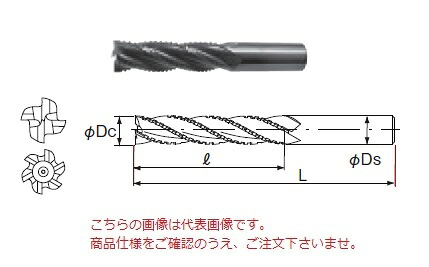 【尖んがり10倍】不二越 (ナチ) ハイスエンドミル SL4HV30 (甚だしいロング)