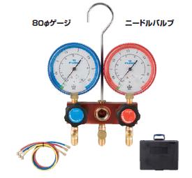 【尖んがり5倍】FUSO(フソー) R410A用ゲージマニホールドキット（針弁膜式） FS-700C-2