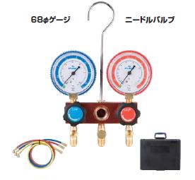 FUSO(フソー) R410A用ゲージマニホールドキット（ニードルバルブ式） FS-700DB-1｜道具屋さん店