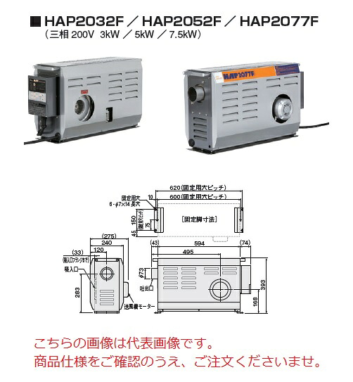 【ポイント5倍】【直送品】 八光電機 熱風発生機 HAP2032F (00013250) 【大型】|道具屋さん店