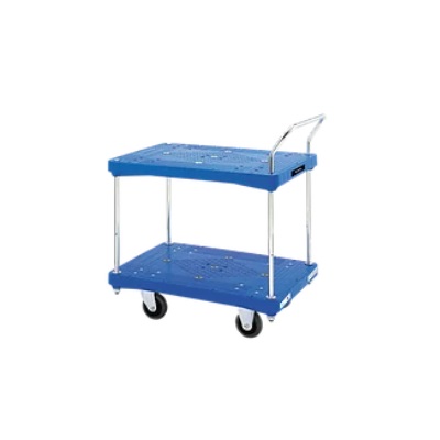 【ポイント5倍】【直送品】 花岡車輌 プラスチック製台車 ダンディ PA-BT2 二段・片ハンドル式 【特大・送料別】|道具屋さん店