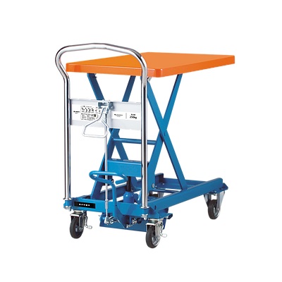 【ポイント5倍】【直送品】 花岡車輌 スチール製リフト台車 ダンディリフト UDL-250 足踏み式 【特大・送料別】