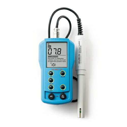 【尖んがり5倍】ハンナ 携帯型pH/EC/TDS/℃計 HI 9812-51