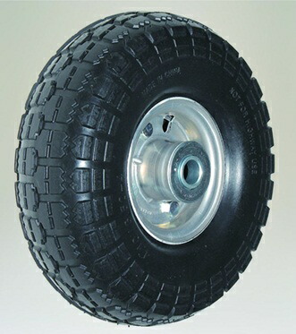 【ポイント5倍】【直送品】 ハラックス タイヤセット ノーパンクタイヤ（アルミホイール） TR-3.50×4NA (TR-3.50X4NA) ベアリング付