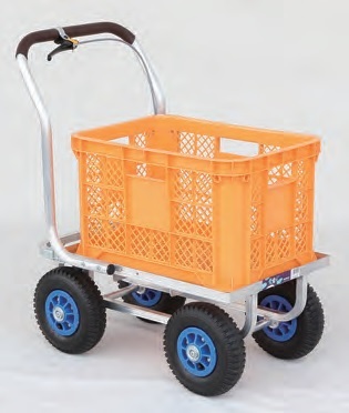 【ポイント5倍】【直送品】 ハラックス 愛菜号 コンテナ1個用ハウスカー (フレーム後方延長型) CH-500LB (ブレーキ付)エアータイヤ 【大型】|道具屋さん店