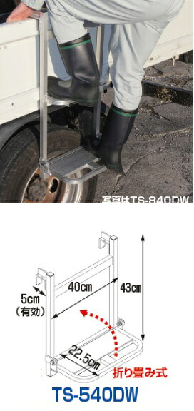 【ポイント10倍】【直送品】 ハラックス トラックステッパー アオリ引っ掛けタイプ TS-540DW