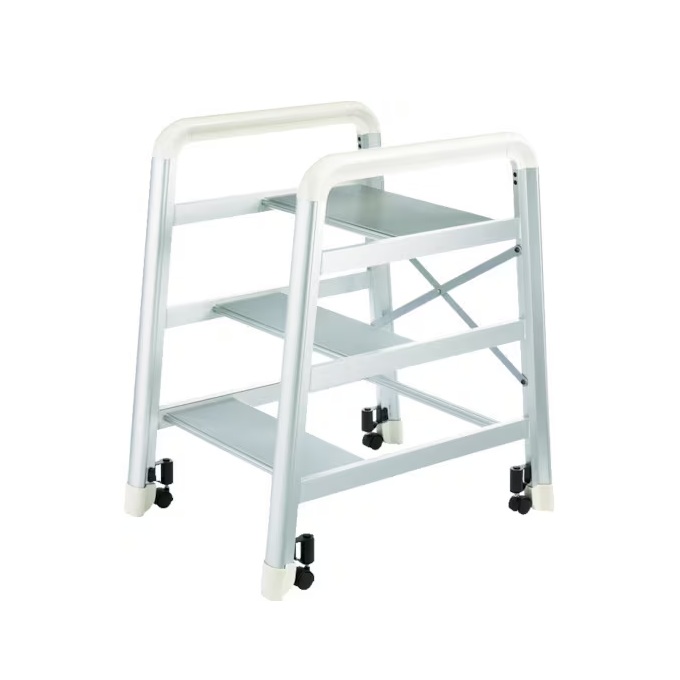 【直送品】 長谷川工業 ハセガワ 踏台 キャンバー DE2.0-3S (16395) シルバー 【大型】｜道具屋さん店