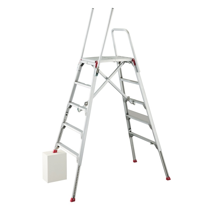 【直送品】 長谷川実業 ハセガワ 可搬式作業台 お立ち台 DSK-18S (16170) 上枠付 【大型】