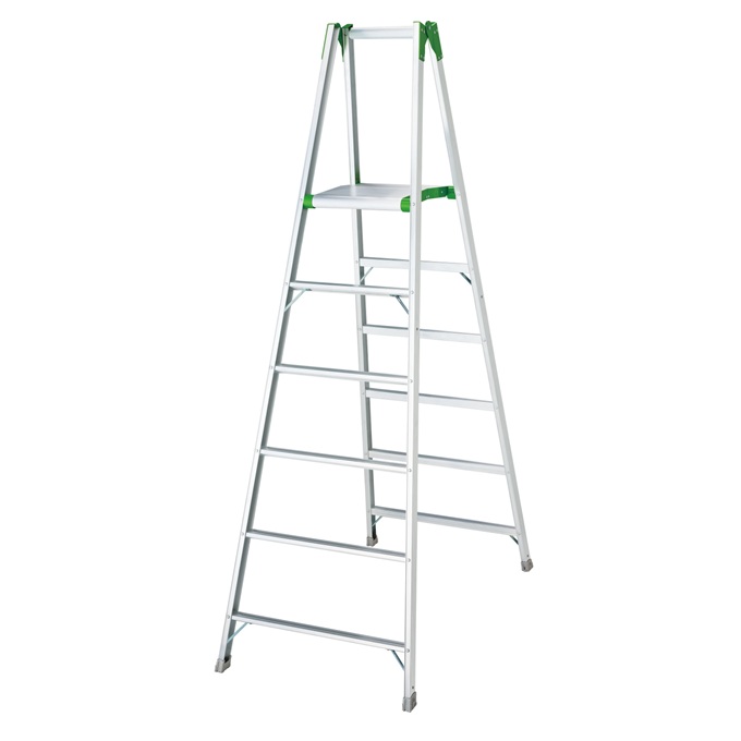【ポイント5倍】【直送品】 長谷川工業 ハセガワ 上わく付き脚立 ウイングステップ KS-15 (10147) 【大型】
