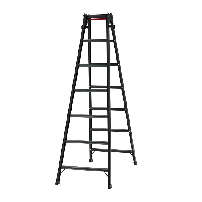 【ポイント10倍】【直送品】 長谷川工業 ハセガワ はしご兼用脚立 (ワンタッチバー付) RHB-21a (10920) 7段 【大型】