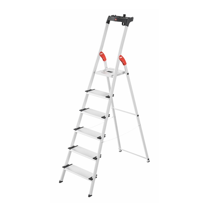 【直送品】 長谷川製作 ハセガワ 上枠付踏台 L80-6 (17775) 【大型】 花・ガーデン・DIY-踏み台