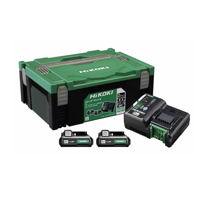 HiKOKI 2ポート急速充電器 スターターキット2 UC18YDML (2L) (57804492)