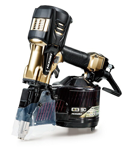 【押さえる特価】 HiKOKI 高圧渦状文釘打機 NV90HR2 (S) 力強さうつり変わり規則体系付、エアダスタ付