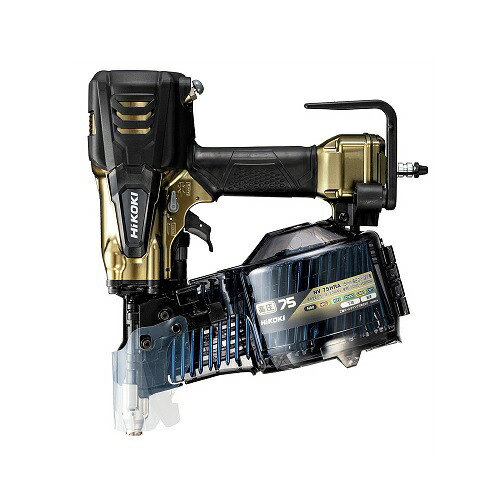 【尖んがり10倍】【押さえる特価】 HiKOKI 高圧渦状文釘打機 NV75HRA (S) 力強さうつり変わり規則体系付、エアダスタ付