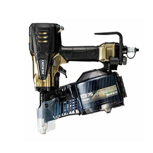 【制限事項特価】 HiKOKI 高圧一巻き釘打機 NV75HRA (N) エアダスタ付