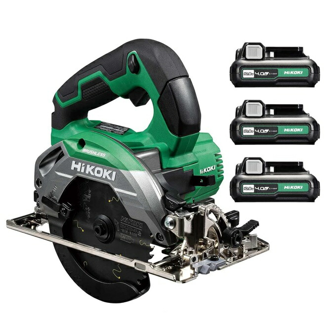 【寸法押さえる 排他的権利付き添い人】 HiKOKI 10.8V コードレス丸のこ C1205DA (2LSP) アグレッシブグリーン