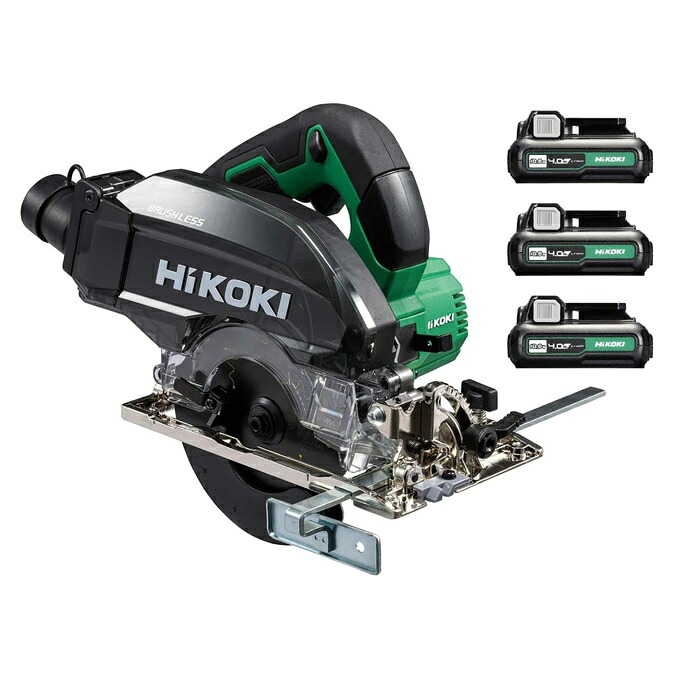 【寸法押さえる 排他的権利付き添い人】 HiKOKI 10.8V コードレス集じん丸のこ C1205DYA (2LSP) アグレッシブグリーン