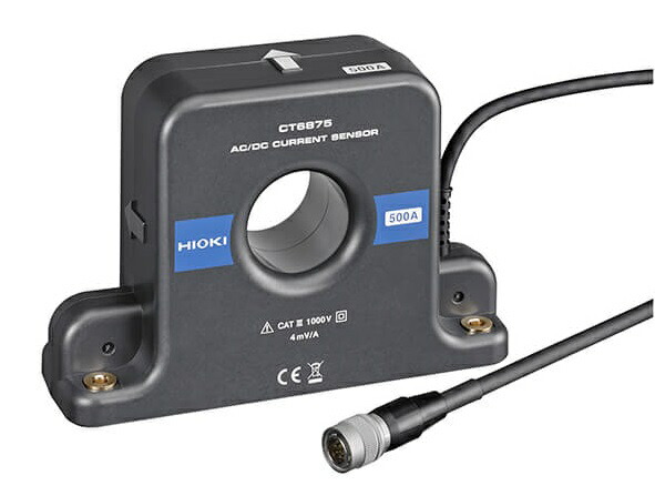 【ポイント5倍】日置電機 AC/DCカレントセンサ CT6875 (AC/DC 500A、ME15W端子、ケーブル長3m)