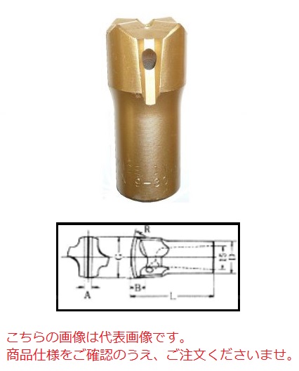 【ポイント5倍】【直送品】 平戸金属 テーパークロスビット TX19-36 (19H 36mm)