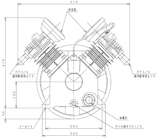 【ポイント10倍】【直送品】 日立 給油式ベビコン 2.2P-9.5CV 圧縮機のみ 【大型】