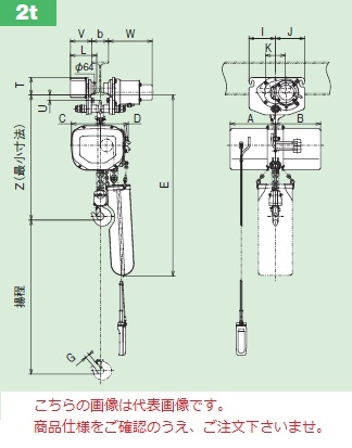 【ポイント10倍】【直送品】 日立 モートルブロック 一速形 2t 揚程6m 2FH-2ST2-4PBH (50Hz) (本体+ST形電動トロリ+4点押ボタン) 《Fシリーズ》 【大型】