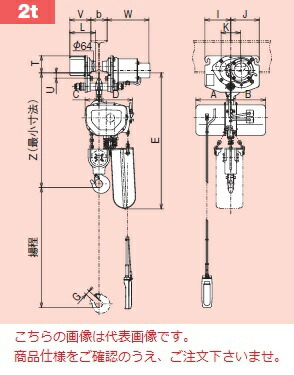 【直送品】 日立 モートルブロック 一速形 2t 揚程6m 2SH-2ST2-4PBH (本体+ST形電動トロリ+4点押ボタン) 《Sシリーズ》 【大型】