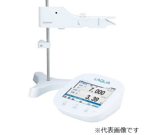 【尖んがり10倍】堀場製作所 卓上型pH米突(電極照明ランプ付き添い人) F-73T-K (3200619280) (JQA考試付き添い人)