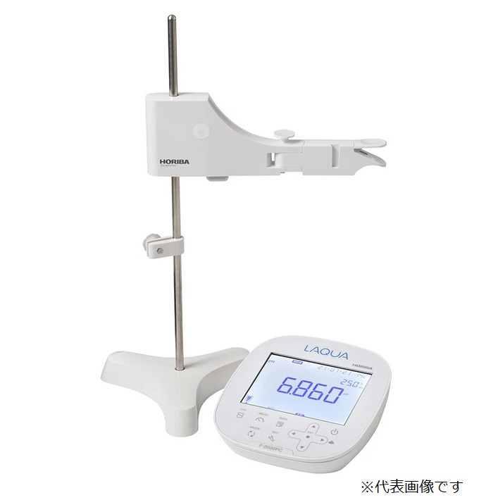 堀場製作所 卓上型pHメータ(電極スタンド付き) F-2000PC-T-K (3200924547) (JQA検定付き)