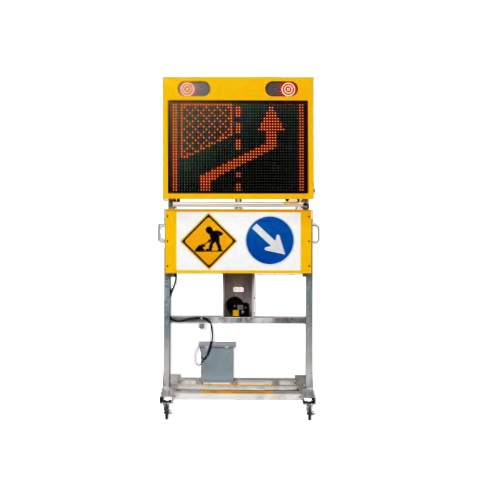 【ポイント10倍】【直送品】 インフォメックス松本 ソーラー式LED標示機 (横型3文字&times;2段/昇降式/単色) IGM635HS 【大型】｜道具屋さん店