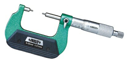 【ポイント10倍】INSIZE スプラインマイクロメータ 3233-25A