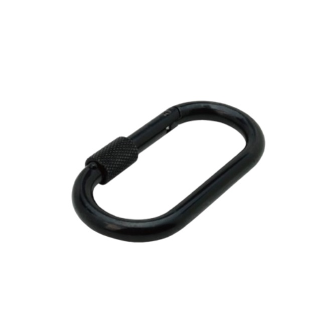 【ポイント10倍】【直送品】 伊藤製作所 123 カラビナ ガンメタ ブラック KA10K-BK (10本1組)