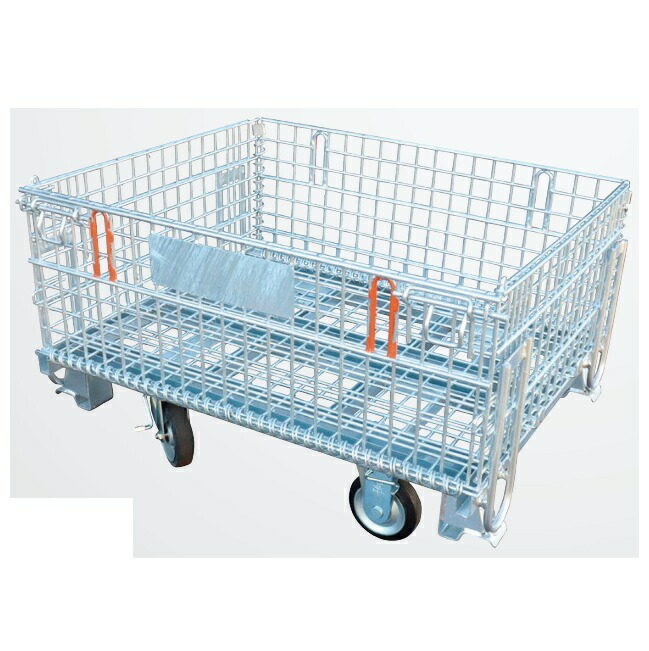 【直送品】 伊藤製作所 123 吊上げ式かご型パレット S型350A キャスター付 PM-SPC-350A 【大型】