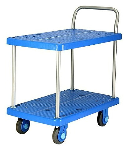 【直送品】 カナツー 台車 PLA250-T2-DS (420-00680) 《静音シリーズ》｜道具屋さん店