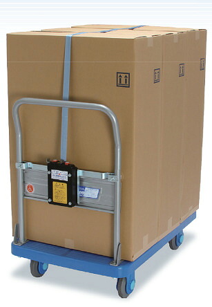 【尖んがり10倍】【直送品】 カナツー 荷締機付手押し車 PLA300-DS(N) (430-00460) 【貨物輸送別】