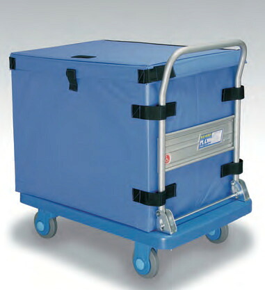 【尖んがり10倍】【直送品】 カナツー 居敷きボックス席 HT-BOX686B 青色 (430-01880) 【貨物輸送別】 花・ガーデン・DIY-台車-物流・運搬器具