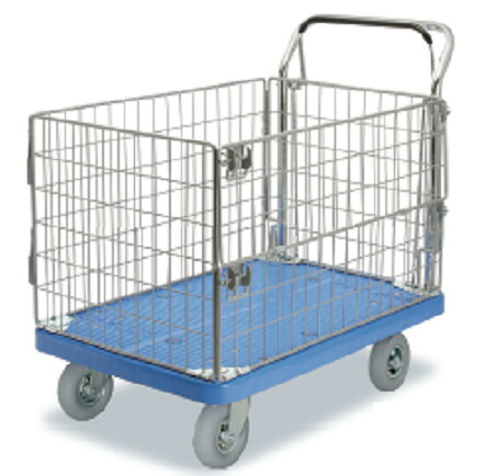 【直送品】 カナツー 台車 PLA300-AMIM1-HP-DB (431-00640) 《ドラムブレーキ》 【大型】