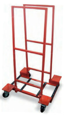 【直送品】 カナツー 立掛けラック台車 NI-01R (437-01555) 【特大・送料別】|道具屋さん店
