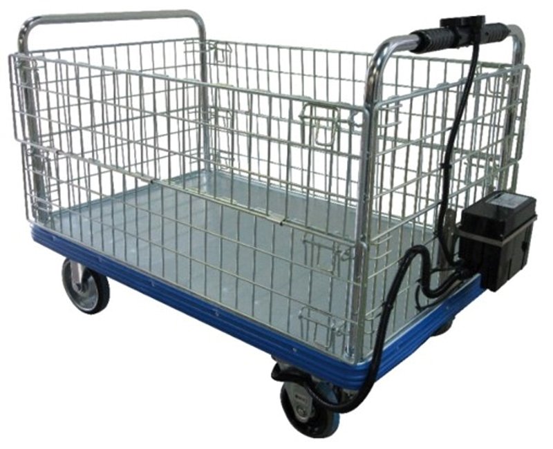 【直送品】 カナツー 電動助けること手押し車 スマリー SAP-500K04 金網付（500kg手押し車） 【特大・貨物輸送別】