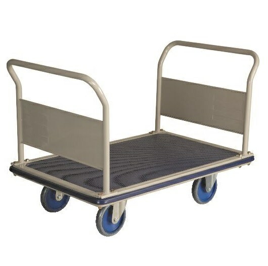 【ポイント10倍】【直送品】 金沢車輌 低床型 特大型スチール台車 両ハンドル固定式 NHT-503E 【大型】