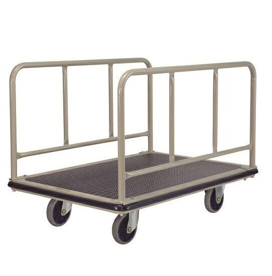 【直送品】 金沢車輌 低床型 特大型スチール台車 長手側サイドハンドル付 NHT-510E 【大型】｜道具屋さん店 29,467円