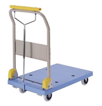 【直送品】 金沢車輌 環境静音小型樹脂ハンドブレーキ台車150kg積 PHB-150GS 【大型】