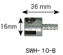 【尖んがり10倍】【直送品】 カン手道具 刃針カップリングφ10粍導線用 SWH-10-B