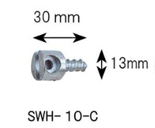 【尖んがり10倍】【直送品】 カン手道具 刃針カップリングφ10粍導線用 SWH-10-C