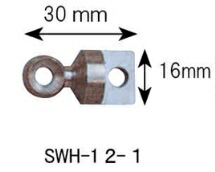【尖んがり10倍】【直送品】 カン物の具 尖端受金具φ12粍鉄条用 SWH-12-1