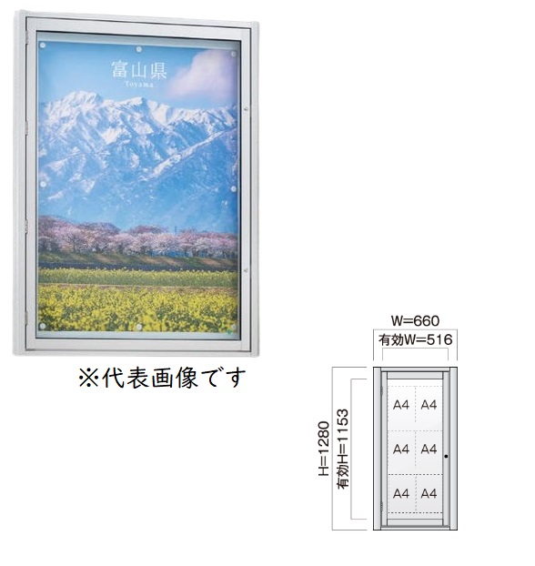 【直送品】 カシイ 軽銀製外電子掲示板 PKA-C-0612-BS 錠付き添い人/強化因子硝子/LED点火装置なし 【大型】