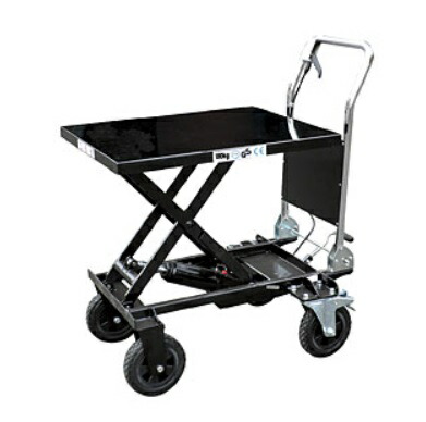 【ポイント10倍】【直送品】 和コーポレーション 油圧式テーブル運搬車 KT-180XL テーブル幅広大車輪タイプ 《油圧式テーブルリフト》 【大型】台車