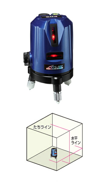 墨出し器 KDS ATL-100 レーザー 墨出し器 墨出機 墨出し機 2ライン 札幌 西野 ムラテックKDS レーザー墨出し器 ATL-100 本体のみ 1年間完全保証付き