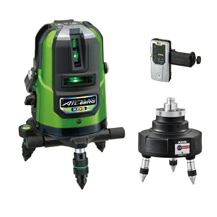 【ポイント5倍】【直送品】 ムラテックKDS 高輝度レーザー墨出器 ATL-66RG TRC SET (本体+トラッキングベースセットTRC-1SET)