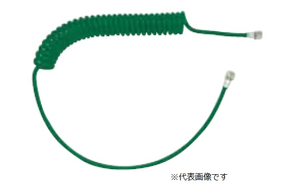 【尖んがり5倍】近畿製造所 スクリューエアーホース 発条付 KS-10SP