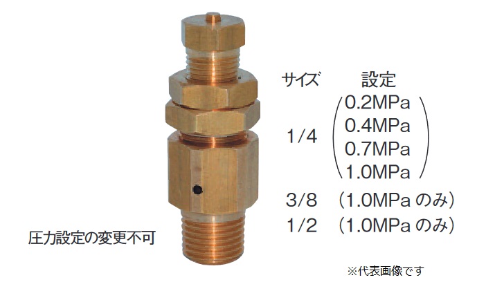 【尖んがり5倍】近畿製造所 リリーフ弁膜 NO.210RV R3/8